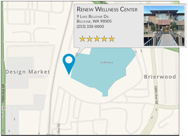 Renew Wellness Center's Bellevue office location on google map